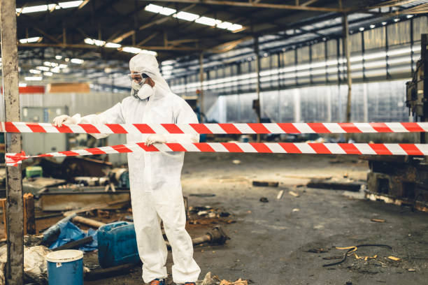 Professional Infectious Disease Decontamination technician working in Cuero, TX